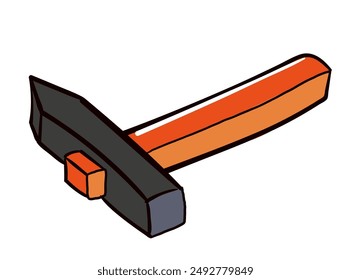 herramienta de trabajo aislada en estilo doodle. equipo para diseño de pegatinas de póster imprimir icono de logotipo