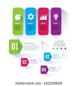 Isolated Workflow and infographic design