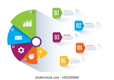 Isolated Workflow and infographic design