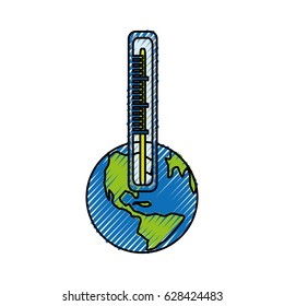 Isolated world earth