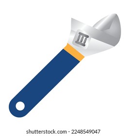 Isolated wrench icon colored design Vector