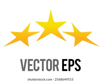 The isolated Y2K gradient orange retro star icon 