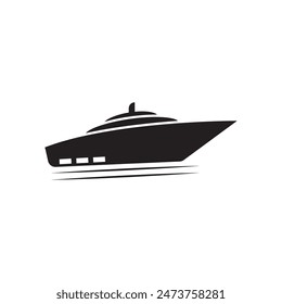 Isolierte Yacht-Ikone Bild. Vektorillustration-Design