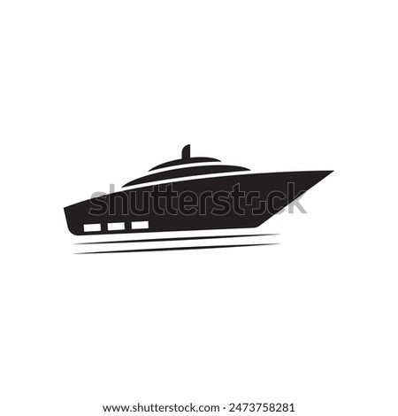 Isolated yacht icon image. Vector illustration design
