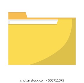 Isolated Yellow File Design Stock Vector (Royalty Free) 508711075 ...