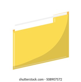 Isolated yellow file design