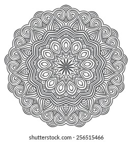 Isolated yoga meditation ornament