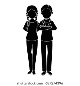 isolated young couple