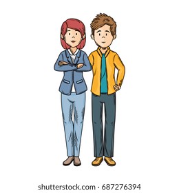 isolated young couple