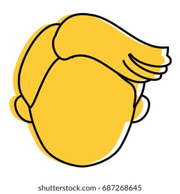 isolated young man face