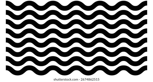 Isolated zig zag line on white page. Set of curved abstract lines on white background.  Modern zigzag illustration line set. Graphical pattern shapes icon. 
