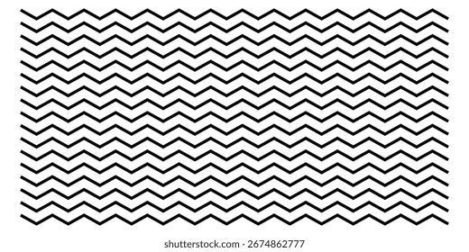 Isolated zig zag line on white page. Set of curved abstract lines on white background.  Modern zigzag illustration line set. Graphical pattern shapes icon. Vector isolated pattern set. EPS 10. 