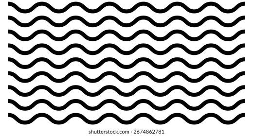 Isolated zig zag line on white page. Set of curved abstract lines on white background.  Modern zigzag illustration line set. Graphical pattern shapes icon. Vector isolated pattern set. EPS 10. 