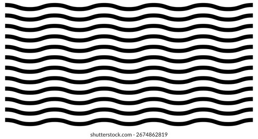 Isolated zig zag line on white page. Set of curved abstract lines on white background.  Modern zigzag illustration line set. Graphical pattern shapes icon. Vector isolated pattern set. 