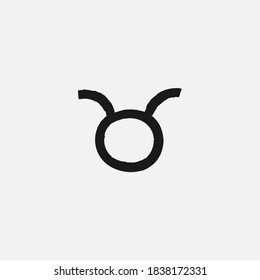 Isolated zodiac sign hand drawn design