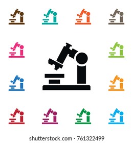Isolated Zoom Icon. Microbiology Vector Element Can Be Used For Microbiology, Microscope, Zoom Design Concept.