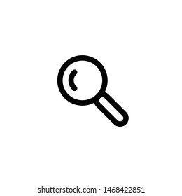 Isolated Zoom, Search and Magnify Vector Flat Icon