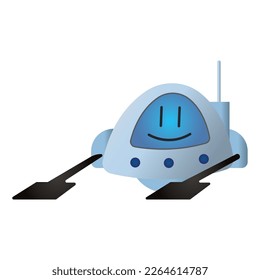 Icono de juguete de robot lindo color aislado Vector