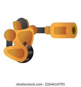 Icono de juguete de robot lindo color aislado Vector