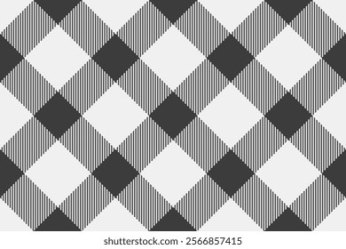 Isolation background textile vector, up pattern texture plaid. Japan check fabric seamless tartan in white and grey colors palette.