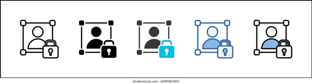 Ilustración multiestilo del paquete del icono del aislamiento
