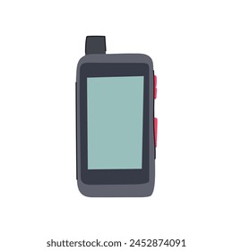 isolation satellite phone cartoon. adventure expedition, wilderness exploration, disaster relief isolation satellite phone sign. isolated symbol vector illustration