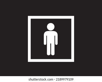 Isolation - Squared Barrier Is Isolating Person And Man Inside. Human Stuck In The Box. Frame As Symbol Of Comfort Zone