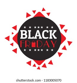 Isolatted black friday label
