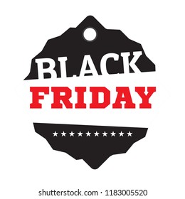 Isolatted black friday label