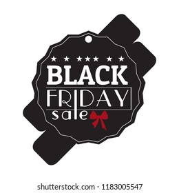 Isolatted black friday label