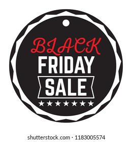 Isolatted black friday label