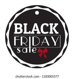 Isolatted black friday label