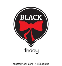 Isolatted black friday label