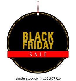 Isolatted black friday label. Vector illustration design