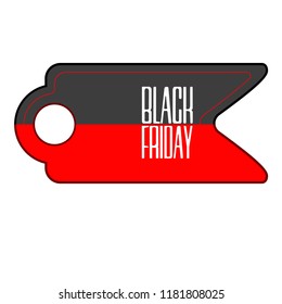 Isolatted black friday label. Vector illustration design