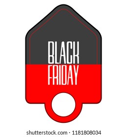 Isolatted black friday label. Vector illustration design