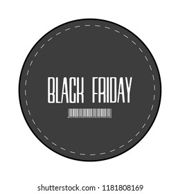 Isolatted black friday label. Vector illustration design