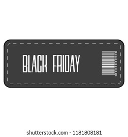 Isolatted black friday label. Vector illustration design