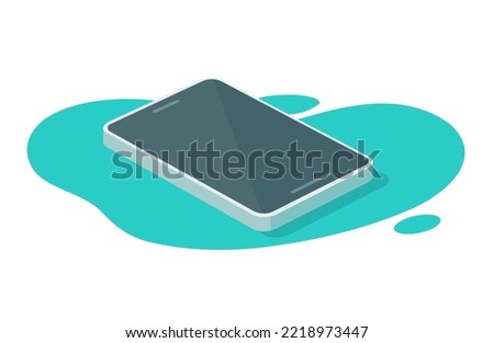 Isometric 3d cell phone blank screen vector illustration or cellphone cellular smartphone object frame on abstract table desk graphic design isolated on white background 