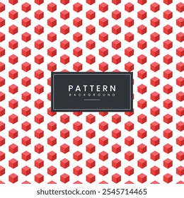 Isometric 3d cube background pattern design. Vector illustration