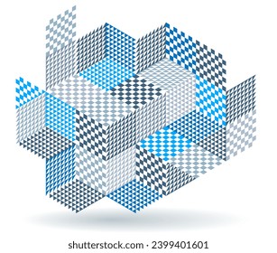 Isometric 3D cubes vector abstract geometric background, abstraction art polygonal graphic design wallpaper, cubic shapes and forms composition lowpoly style.