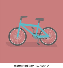 isometric 3D flat isolated concept vector bicycle.