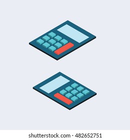 Isometric 3D Icon Calculator, Office Calculator icon