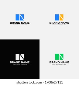 Isometric 3d initial N letter Logo Design vector template. N logo icon design template elements.