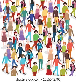 isometric 3d people
