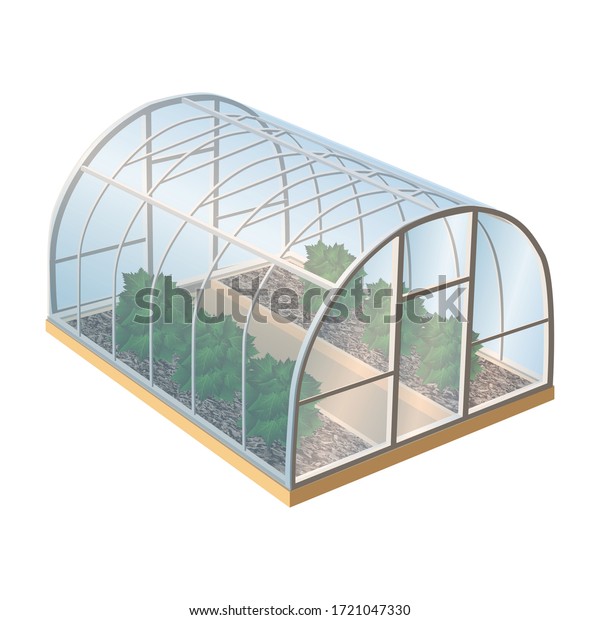Isometric 3d Realistic Vector Greenhouse Plants Stock Vector (Royalty ...