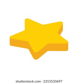 ilustración vectorial isométrica 3D Star
