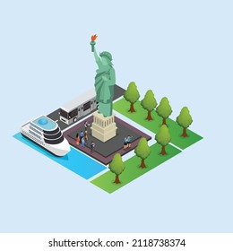 isometric 3d vector illustration concept banner, website, landing page, ads, flyer template