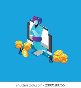 isometric 3d vector illustration concept for banner, website, illustration, landing page, flyer, etc.