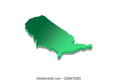 Isometric 3D vector illustration of the continent of the american isolated for infographics, illustration vectors